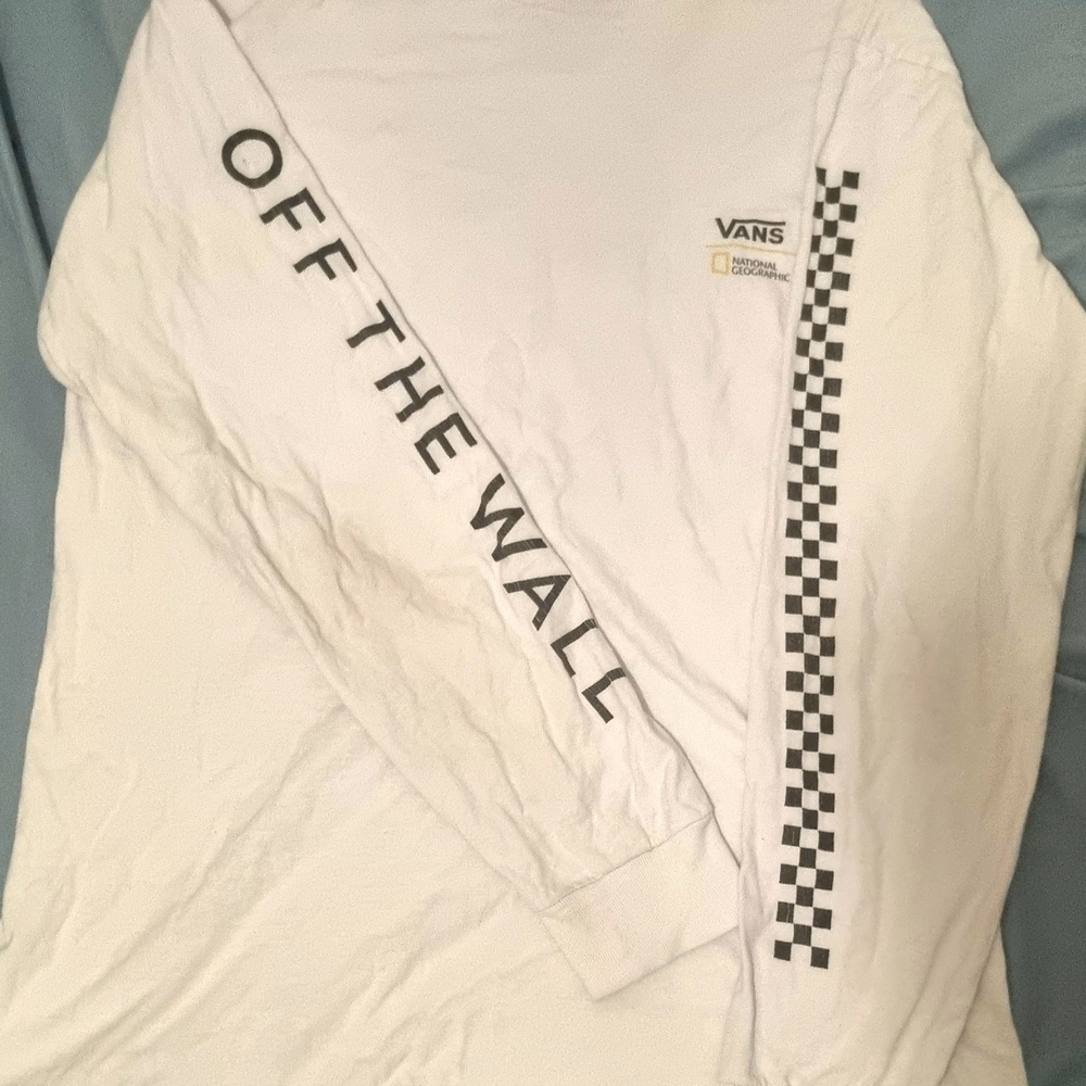 Vans White Long Sleeve Shirt